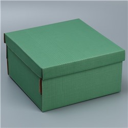 Коробка подарочная складная, упаковка, «Оливковая», 30 х 28.5 х 15.3 см