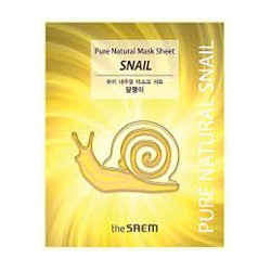 СМ Pure Natural Маска для лица тканевая Pure Natural Mask Sheet [Snail] 20мл