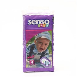 Подгузники «Senso baby» Midi (4-9 кг), 44 шт