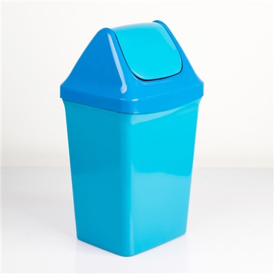 Ведро для мусора с плавающей крышкой, 15 л, цвет МИКС