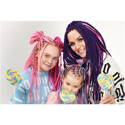 SIM-BRAIDS Афрокосы, 60 см, 18 прядей (CE), цвет ультрамарин(#BD)