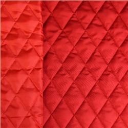 Ткань плащевая стежка, ширина 150 см, цвет красный