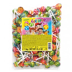 Леденцы (чупа-чупс) Lollipops (100x10g) 1 кг
