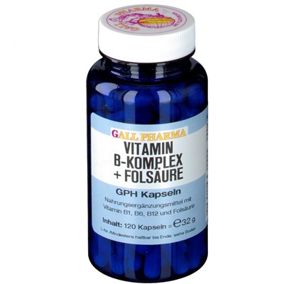 GALL PHARMA Vitamin B-Komplex + Folsaure GPH Капсулы, 120 шт