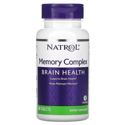 Natrol, Memory Complex, здоровье мозга, 60 таблеток