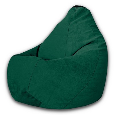 Кресло-мешок «Груша» Позитив Modus, размер M, диаметр 70 см, высота 90 см, велюр, цвет зелёный