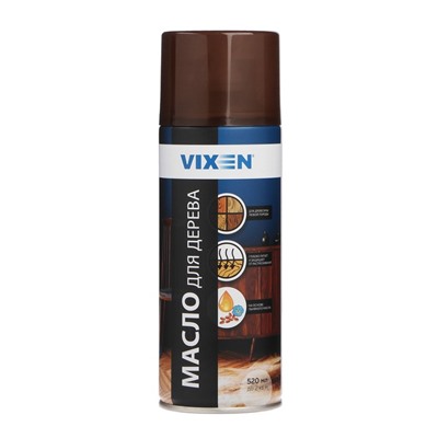 Масло для дерева VIXEN, коричневый, аэрозоль, 520 мл VX-91011
