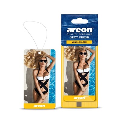 Ароматизатор на зеркало Areon SEX DRIVE Vanilla Black 704-SDR-04