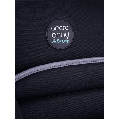 Автокресло детское AmaroBaby Safety, группа 0+/1 (0-18 кг), цвет чёрный/серый