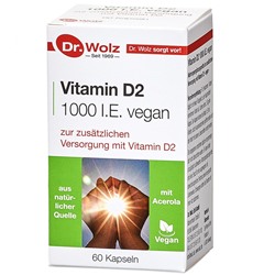 Vitamin (Витамин) D2 1000 I.E. vegan 60 шт