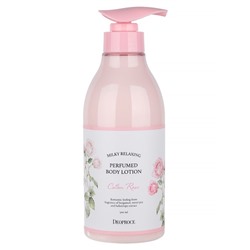 Лосьон для тела DEOPROCE MILKY RELAXING PERFUMED BODY LOTION COTTON ROSE 500 мл