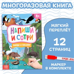 Книжка с маркером «Пиши-стирай. Найди и покажи», 12 стр.