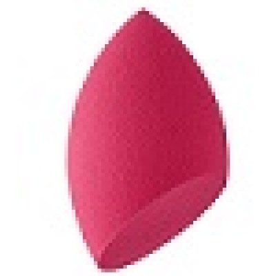 СНГ Спонж косметический для макияжа лица срезанный тёмно-розовый HOT PINK, в упаковке 6см