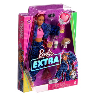 Кукла Barbie EXTRA, с модными аксессуарами и фигуркой питомца, МИКС