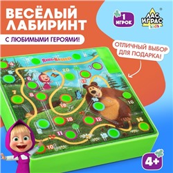 Настольная игра «‎Весёлый лабиринт. Маша и Медведь»