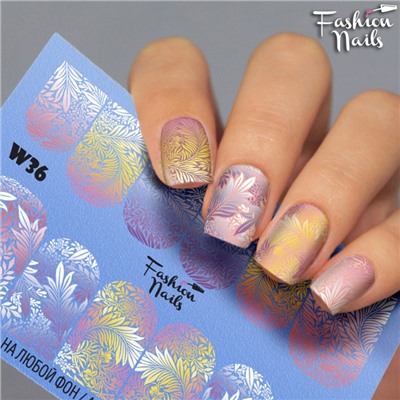 Fashion Nails, Слайдер-дизайн W36