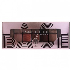 Палетка теней для век TF Base Palette, 12 тонов, тон 03 красно-коричневый, 18г