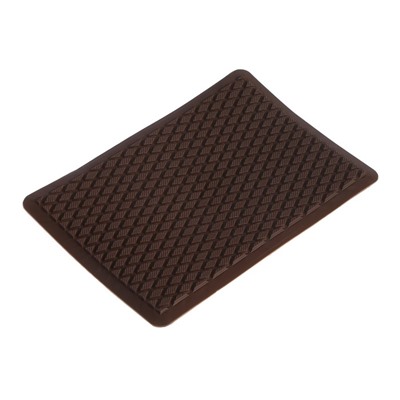 Подпятник для ковриков Eco-cover, Ромб, винты 6 шт, коричневый, ТЭП