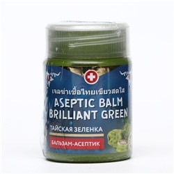 Зеленка тайская Binturong Aseptic Balm Brilliant Green с экстрактом нони, 50 г