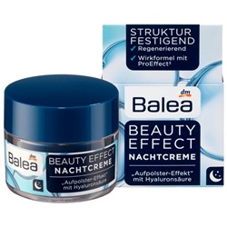 Balea Beauty Hyaluron Nachtcreme, Балеа Ночной крем для лица с гиалуроновой кислотой, 50 мл