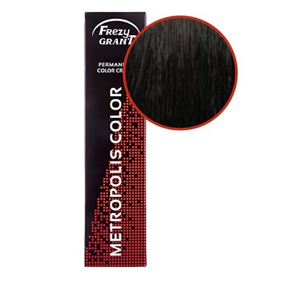 Frezy Grand Крем-краска для волос / Metropolis Color, 4/77 шатен насыщенный коричневый, 100 мл