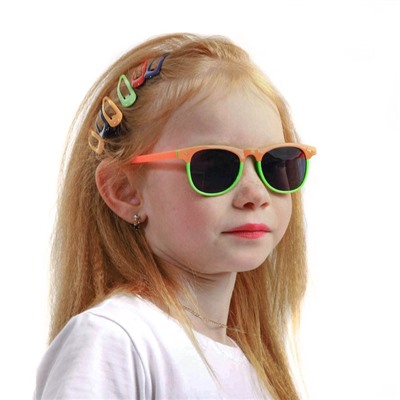 Очки солнцезащитные детские "OneSun", 13.5 х 13 х 5 см, микс, стекла темные