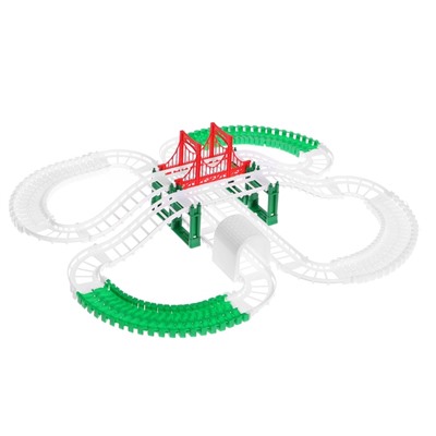 Железная дорога «Новогоднее приключение», с фигурками, 125 деталей