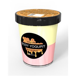 СРОКИ, MILV. Крем-йогурт двухцветный "Мёд". 210 г
