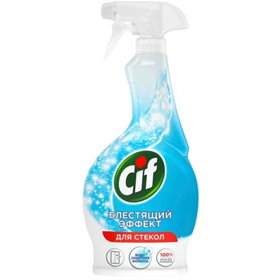 Средство для мытья стекол Cif (Сиф) Блестящий эффект, с тригером, 500 мл