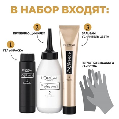 Краска для волос L'Oreal Preference Recital «Антигуа», тон 5.25, каштановый перламутровый