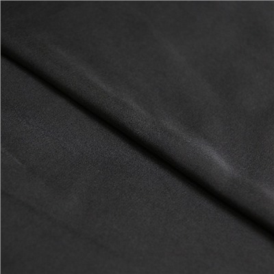 Ткань плательная, сатин стрейч гладкокрашеный, ширина 150 см, цвет чёрный