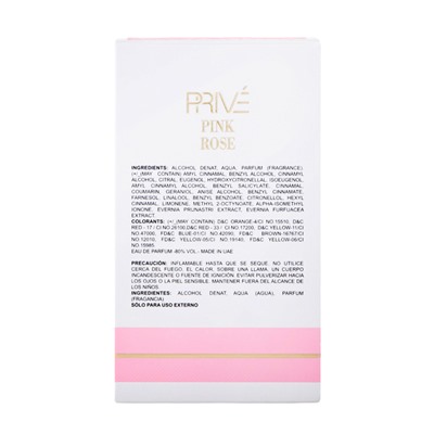 Парфюмерная вода женская Prive Pink Rose (по мотивам Giorgio Armani Rose Milano), 100 мл