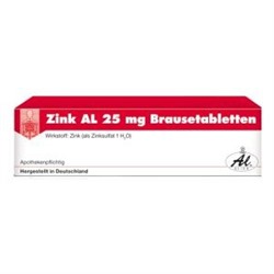 ZINK AL 25 mg Brausetabletten (20 шт.) Цинк АЛ Шипучие таблетки 20 шт.