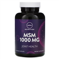 MRM, Nutrition, МСМ, 1000 мг, 120 веганских капсул