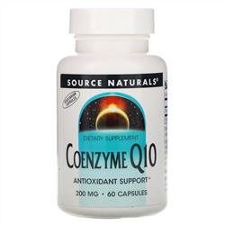 Source Naturals, коэнзим Q10, 200 мг, 60 капсул