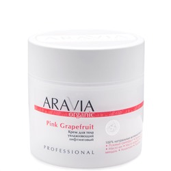 406691 ARAVIA Organic Крем для тела увлажняющий лифтинговый Pink Grapefruit, 300 мл / 8