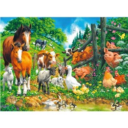 Пазл Ravensburger «Встреча животных», 100 элементов