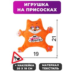 Игрушка для авто «Мне можно! Я девочка», 19х4х21 см