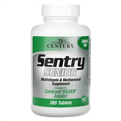 21st Century, Sentry Senior, мультивитаминная и мультиминеральная добавка, для взрослых от 50 лет, 265 таблеток