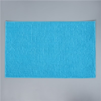 Коврик для дома Доляна «Букли», 50×80 см, цвет голубой