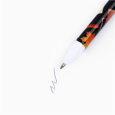 Ручка шариковая синяя паста, пластиковая с колпачком «Классный учитель», шариковая, 0.5 мм