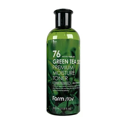 Тонер для лица с семенами зеленого чая FARMSTAY, 350 ML
