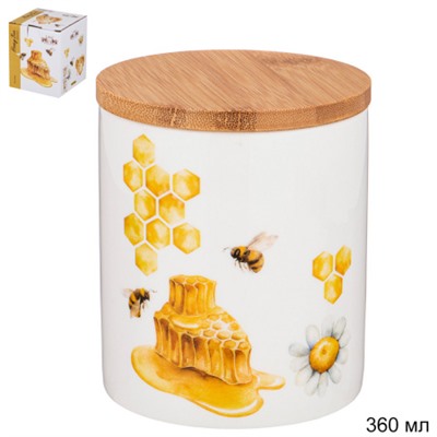 Банка с крышкой Honey Bee Lefard 360 мл / 133-348 /уп 12/