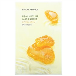 Nature Republic, Real Nature Beauty Mask Sheet, маточное молочко, 1 шт., 23 мл (0,77 жидк. Унции)