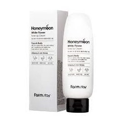 ФМС Cream Крем для лица, выравнивающий тон кожи FarmStay Honeymoon White Flower Tone-Up Cream,150мл