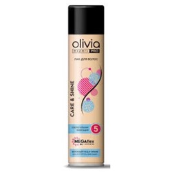 Лак для волос Olivia (Оливия) Expert PRO Сверхсильной фиксации Care&shine, 300 мл