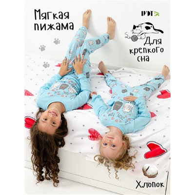 IvDt-ПЖ0163 Пижама детская "Милые Котики"