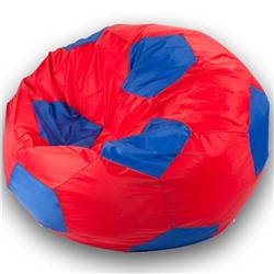 Кресло-мешок Мяч, размер 70 см, ткань оксфорд, цвет красный, синий