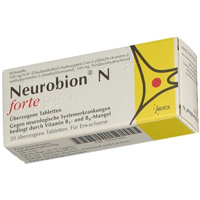 Neurobion (Нойробион) N forte Dragees 20 шт