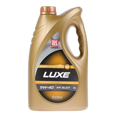 Моторное масло Лукойл Люкс 5W-40, API SL/CF, полусинтетическое, 4 л 19190